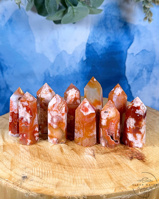 Flower Agate & Carnelian Synergy