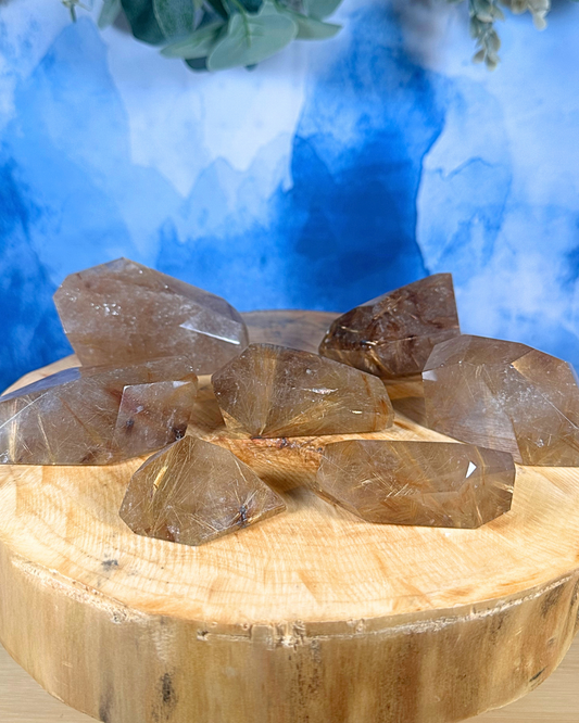 Golden Rutile Freeforms: Solar Flares of Energy