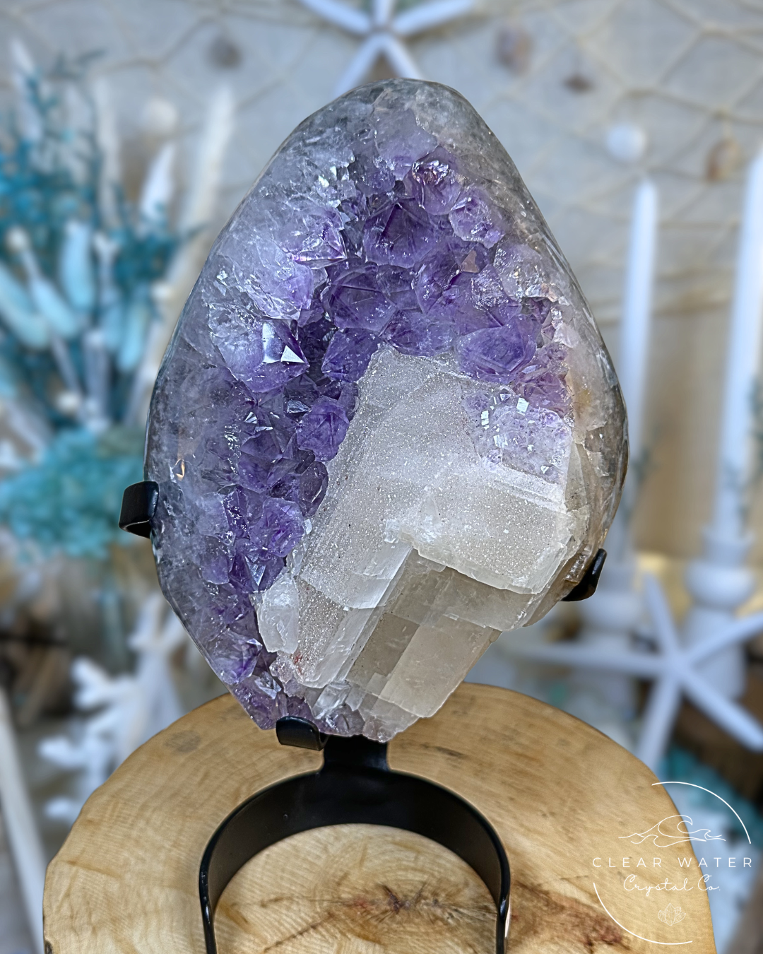 Wisteria Revelry- Statement Amethyst on Custom Stand (Brazil)